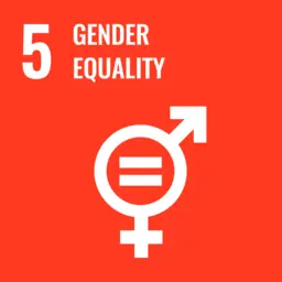 Gender equality icon for sustainable development, supporting MillionPaths Foundations community education initiatives.
